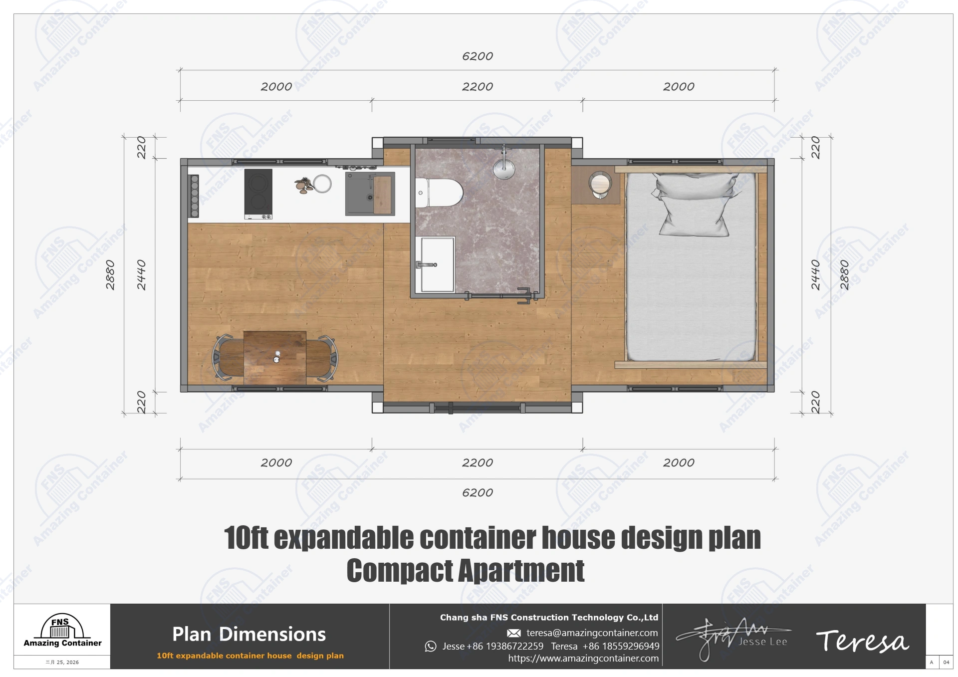 10ft-expandable-house-interior-modern-kitchen-and-bathroom-design plan-5