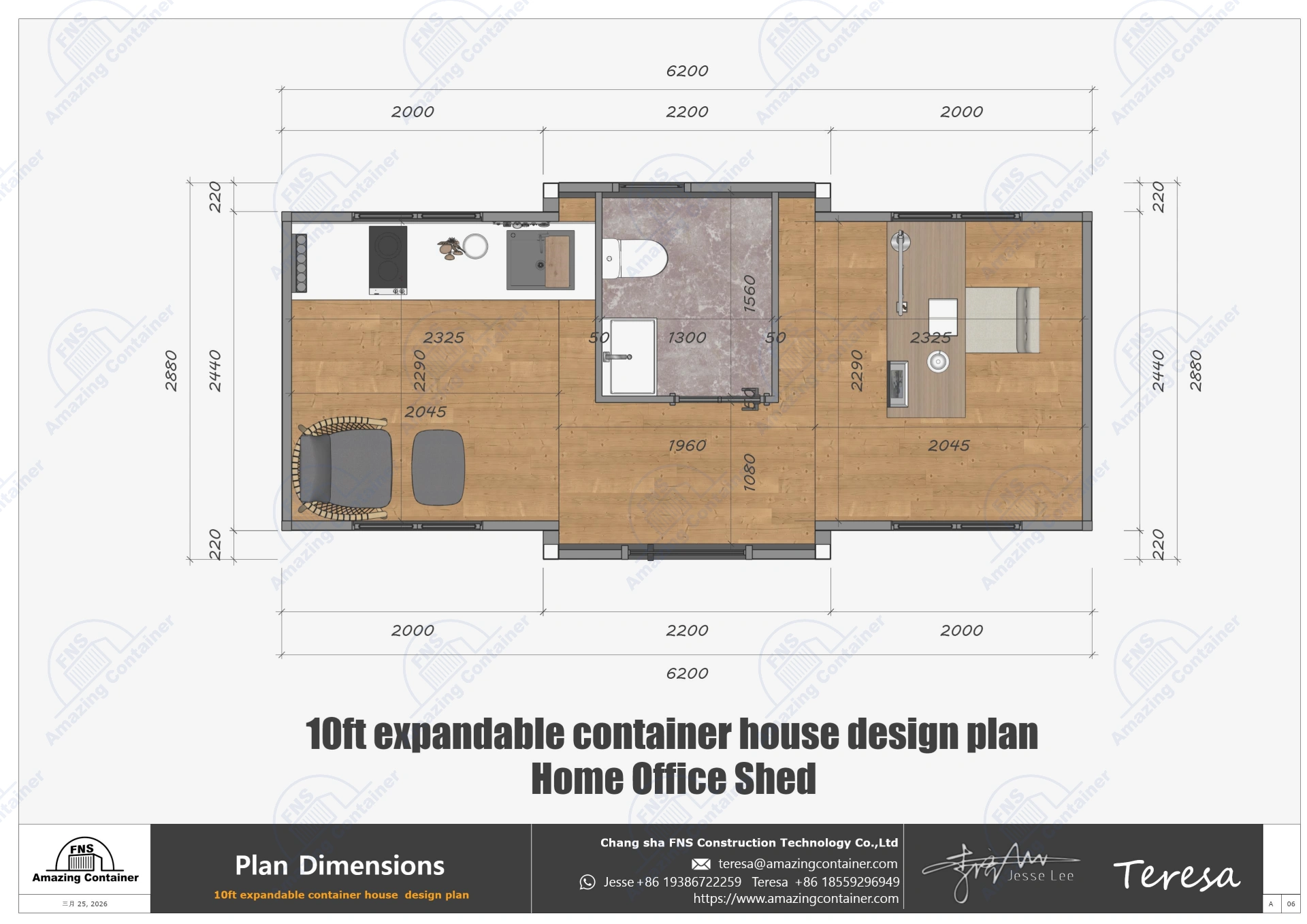 10ft-expandable-house-interior-modern-kitchen-and-bathroom-design plan-7