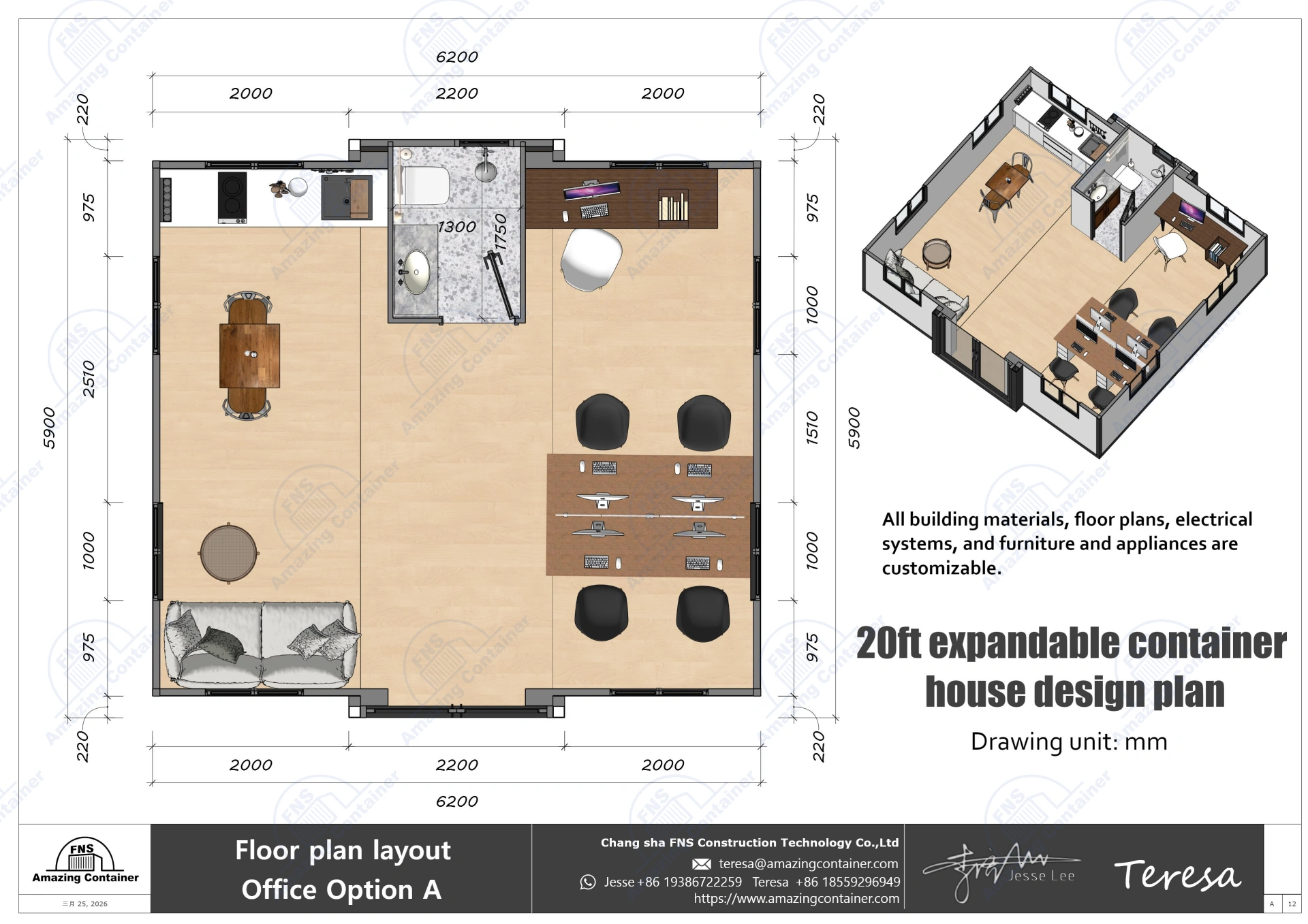 20ft-expandable-house-interior-modern-kitchen-and-bathroom-design plan-13