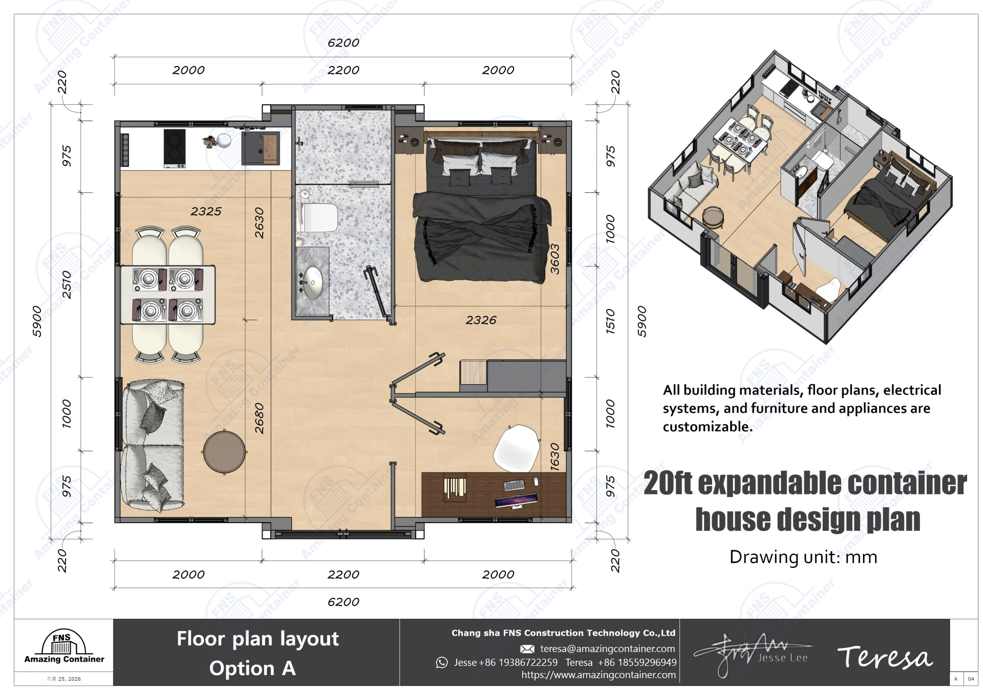 20ft-expandable-house-interior-modern-kitchen-and-bathroom-design plan-5