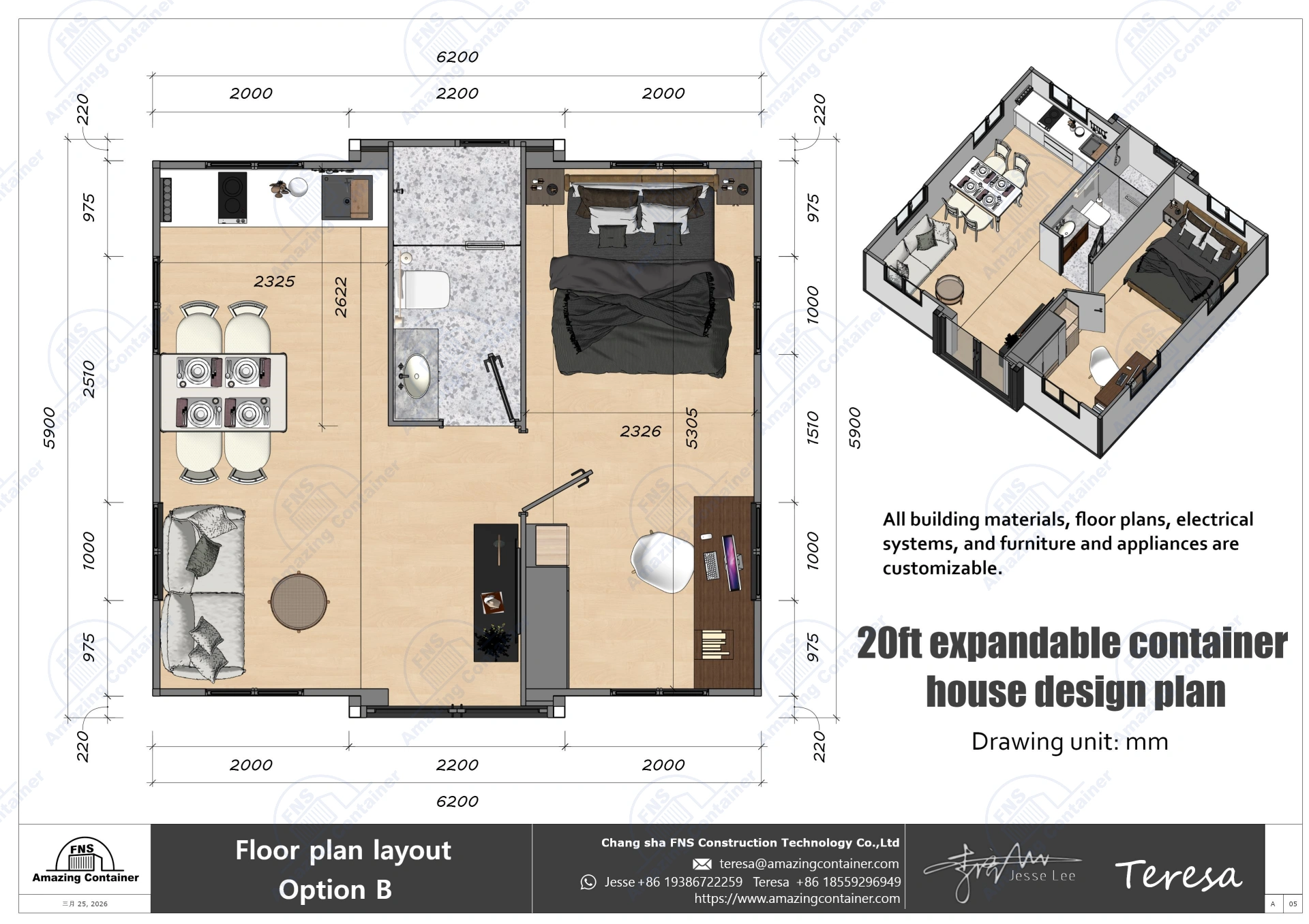 20ft-expandable-house-interior-modern-kitchen-and-bathroom-design plan-6