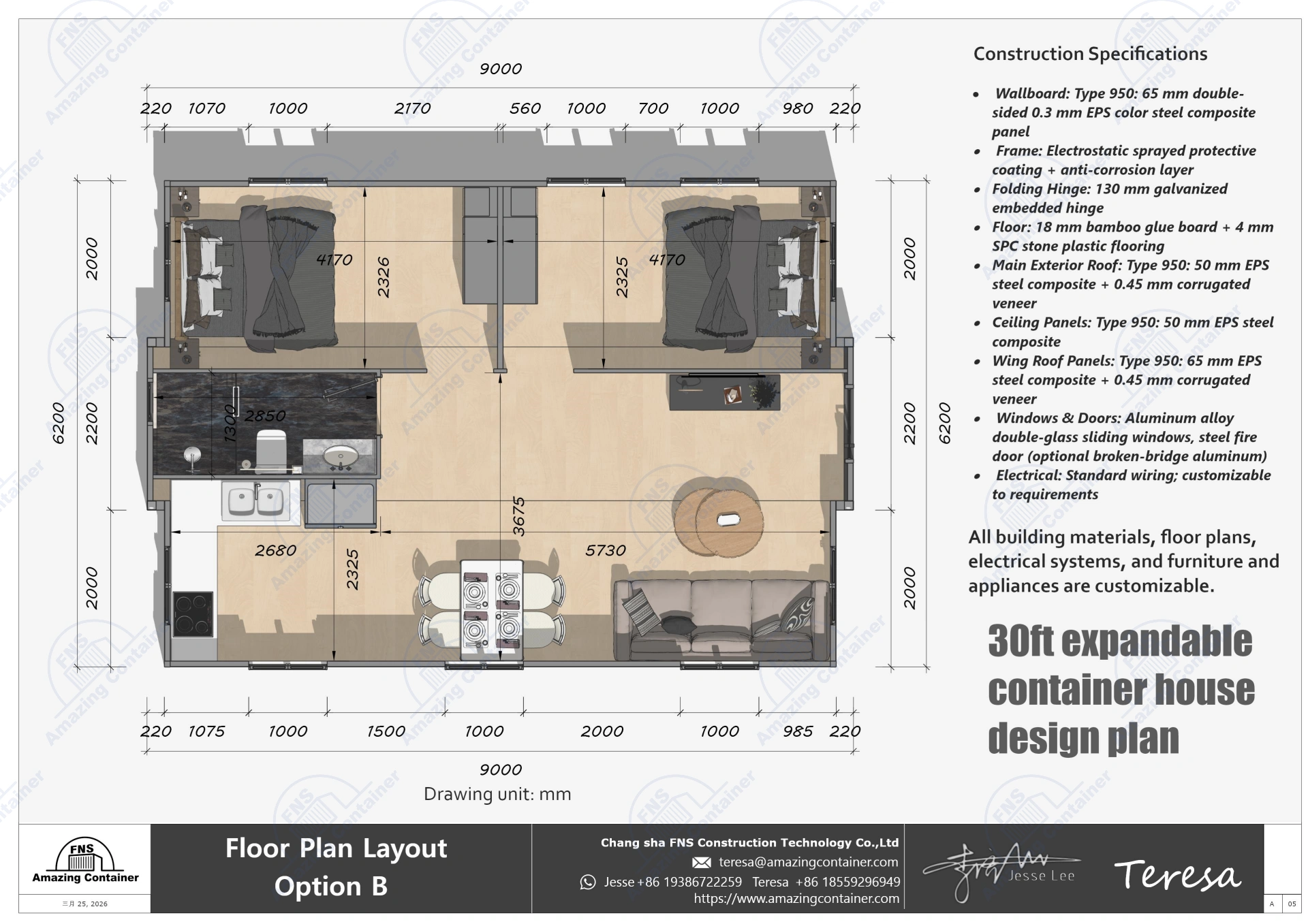 30ft-expandable-house-interior-modern-kitchen-and-bathroom-design plan-6