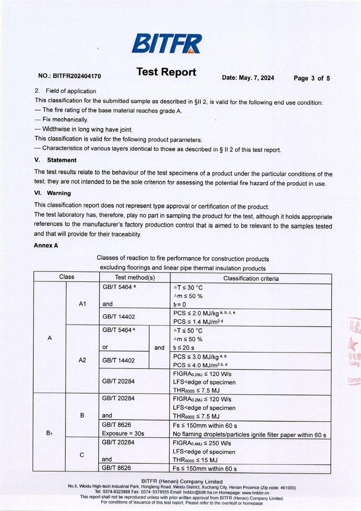 amazingcontainer-EPS-Flame Retardant Test Report - Certification-3