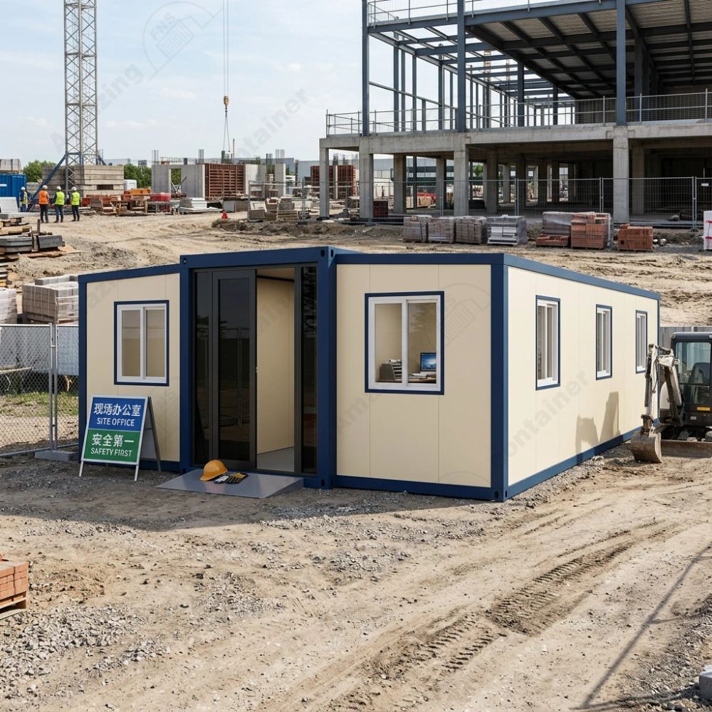 amazingcontainer-Expandable House-Granny Flat-ADU-Mining Site Office – Field Workshop – Temporary Construction Site Office-4 AmazingContainer™ 40ft Expandable container Houses: Rapid-Deployment Site Dormitory & Executive Office (74m² / 822 sq. ft.) - 图片 1