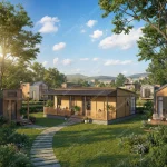 AmazingContainer™ EC-N-40FT Innovative Design Expandable Home with Gabled Roof  76m² / 818 sq. ft.)