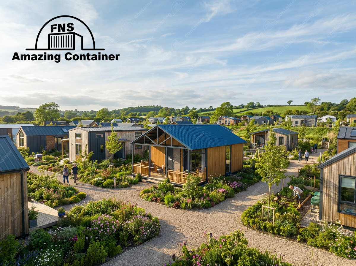 20ft-Expandable container house-Gable roof