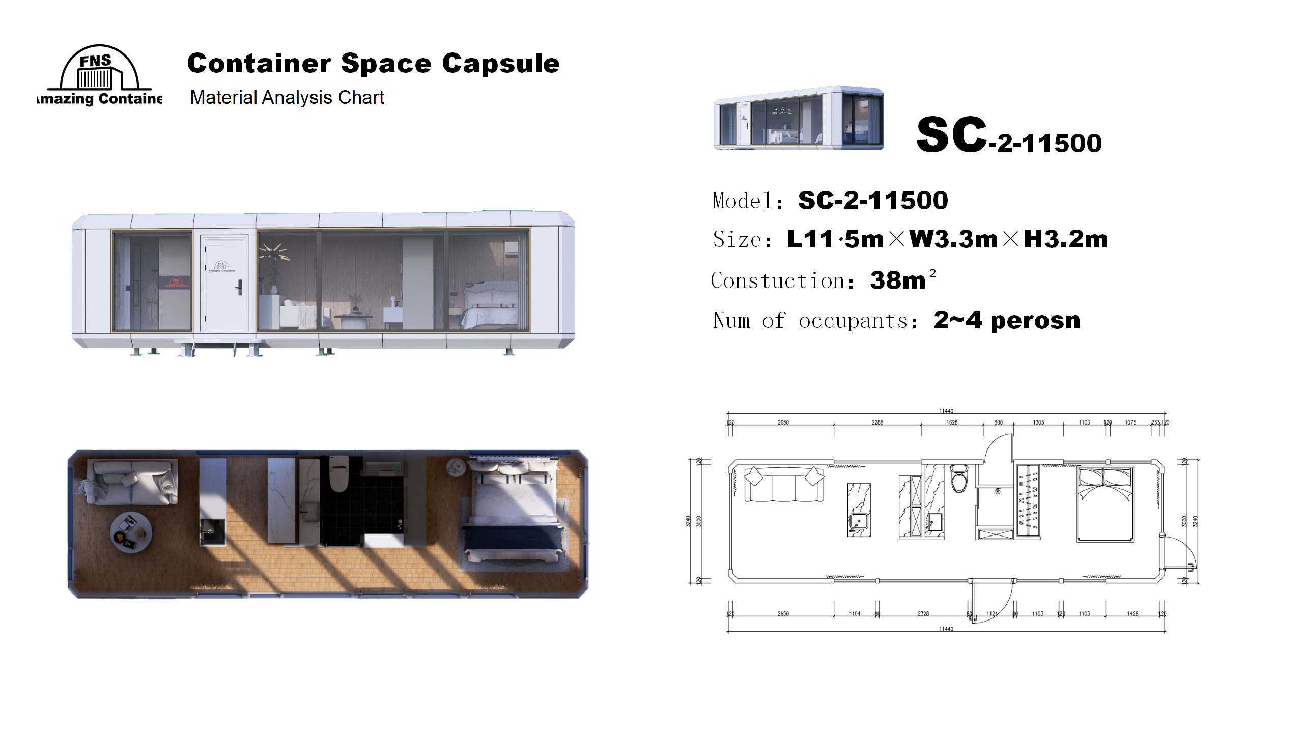 Container-type Space Capsule Room 1 Container-type Space Capsule Room 1