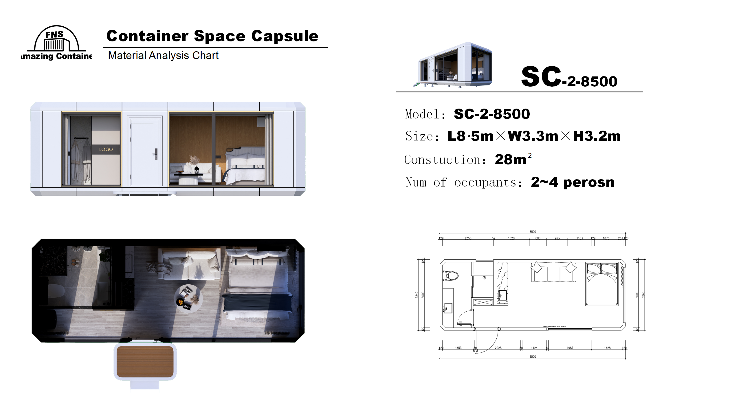 Container-type Space Capsule Room 2 Container-type Space Capsule Room 2